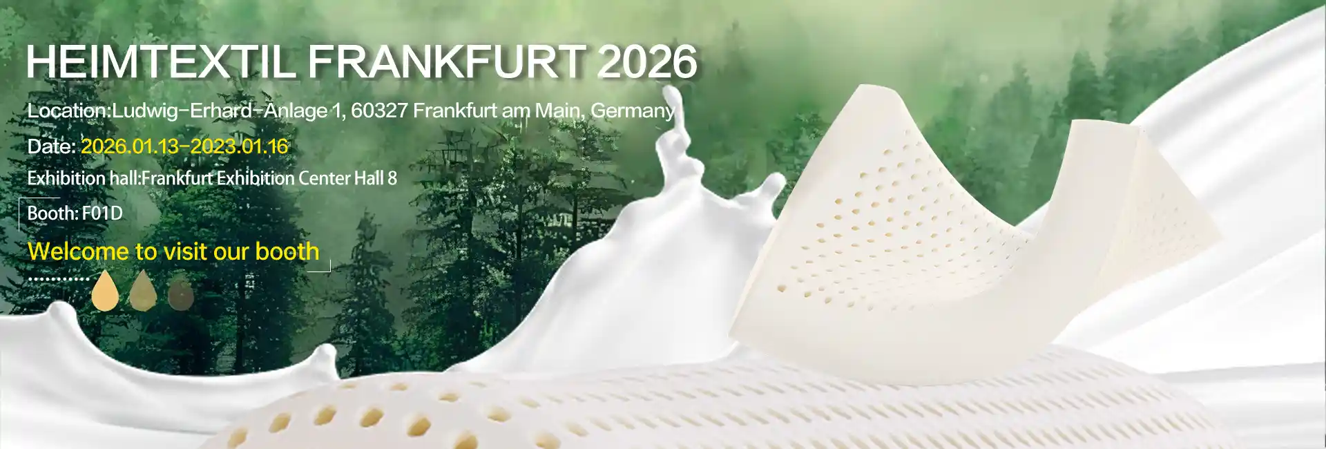 Shirye don 2026 na Ƙasashen Duniya na Gida da Baje kolin Kasuwanci? Ziyarci Jiasheng Latex a F01D